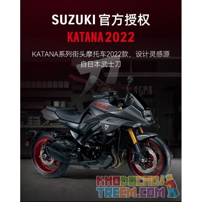 CADA DOUBLEE C59021 59021 non  XE MÁY SUZUKI LƯỠI tỷ lệ 1:6 bộ đồ chơi xếp lắp ráp ghép mô hình  SUZUKI KATANA Kỹ Thuật Công Nghệ Cao Mô Hình Phương Tiện 1104 khối
