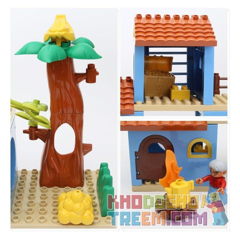 HYSTOYS HONGYUANSHENG AOLEDUOTOYS HG-1423 1423 HG1423 Xếp hình kiểu    Family House Nhà Bà Ngoại 53 khối HYSTOYS HONGYUANSHENG AOLEDUOTOYS HG-1423 1423 HG1423 Xếp hình kiểu    Family House Nhà Bà Ngoại 53 khối