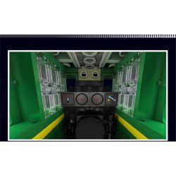 MouldKing 12024 Mould King 12024 non  ĐẦU MÁY XĂNG 4-4-0 bộ đồ chơi xếp lắp ráp ghép mô hình City 4-4-0 STEAM LOCOMOTIVE Thành Phố 1212 khối