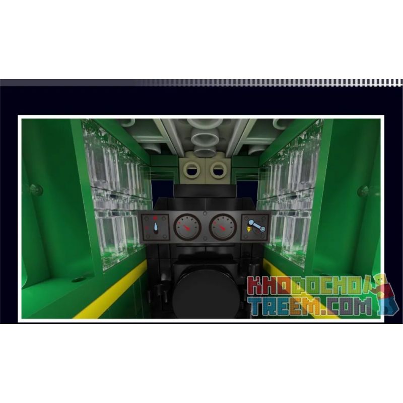 MouldKing 12024 Mould King 12024 non  ĐẦU MÁY XĂNG 4-4-0 bộ đồ chơi xếp lắp ráp ghép mô hình City 4-4-0 STEAM LOCOMOTIVE Thành Phố 1212 khối