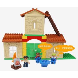 HYSTOYS HONGYUANSHENG AOLEDUOTOYS HG-1424 1424 HG1424 Xếp hình kiểu    Family House Ngôi Nhà Nông Trại 42 khối HYSTOYS HONGYUANSHENG AOLEDUOTOYS HG-1424 1424 HG1424 Xếp hình kiểu    Family House Ngôi Nhà Nông Trại 42 khối
