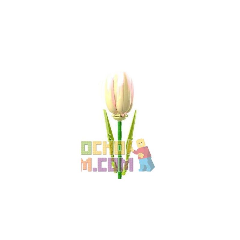 JAKI JK29317 29317 non  NHẬT KÝ THỰC VẬT HOA TULIP NGÔI SAO TỎA SÁNG bộ đồ chơi xếp lắp ráp ghép mô hình Creator Sáng Tạo