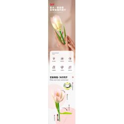 JAKI JK29317 29317 non  NHẬT KÝ THỰC VẬT HOA TULIP NGÔI SAO TỎA SÁNG bộ đồ chơi xếp lắp ráp ghép mô hình Creator Sáng Tạo