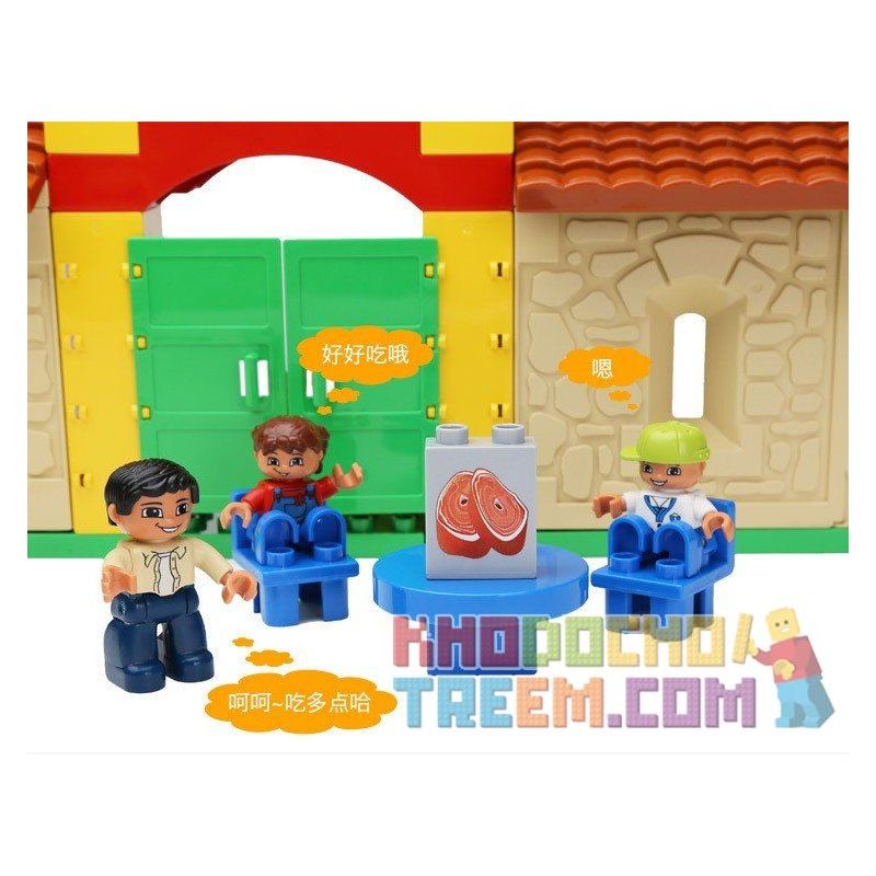 HYSTOYS HONGYUANSHENG AOLEDUOTOYS HG-1424 1424 HG1424 Xếp hình kiểu    Family House Ngôi Nhà Nông Trại 42 khối HYSTOYS HONGYUANSHENG AOLEDUOTOYS HG-1424 1424 HG1424 Xếp hình kiểu    Family House Ngôi Nhà Nông Trại 42 khối