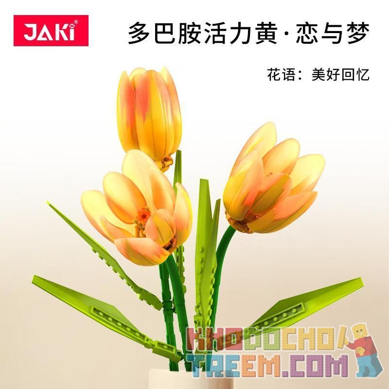 JAKI JK29315 29315 JK29316 29316 non  NHẬT KÝ THỰC VẬT 2 BÔNG HOA TULIP MONET TÌNH YÊU VÀ ƯỚC MƠ CA NGỢI TINH bộ đồ chơi xếp lắp ráp ghép mô hình Creator Sáng Tạo