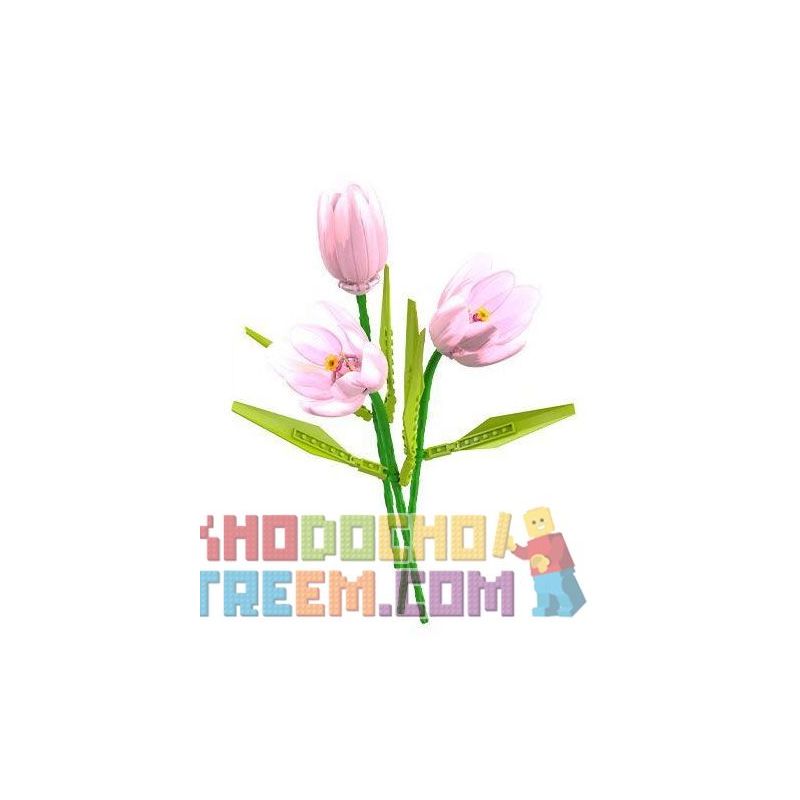 JAKI JK29315 29315 JK29316 29316 non  NHẬT KÝ THỰC VẬT 2 BÔNG HOA TULIP MONET TÌNH YÊU VÀ ƯỚC MƠ CA NGỢI TINH bộ đồ chơi xếp lắp ráp ghép mô hình Creator Sáng Tạo