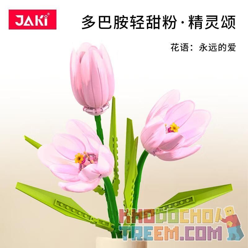 JAKI JK29315 29315 JK29316 29316 non  NHẬT KÝ THỰC VẬT 2 BÔNG HOA TULIP MONET TÌNH YÊU VÀ ƯỚC MƠ CA NGỢI TINH bộ đồ chơi xếp lắp ráp ghép mô hình Creator Sáng Tạo