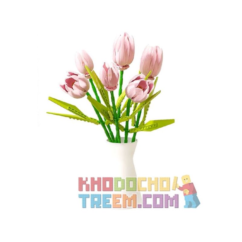 JAKI JK29311 29311 JK29312 29312 non  NHẬT KÝ THỰC VẬT 2 BÔNG HOA TULIP MONET ÁNH SÁNG THÌ THẦM CÔNG CHÚA TRĂNG bộ đồ chơi xếp lắp ráp ghép mô hình Creator Sáng Tạo