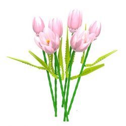 JAKI JK29311 29311 JK29312 29312 non  NHẬT KÝ THỰC VẬT 2 BÔNG HOA TULIP MONET ÁNH SÁNG THÌ THẦM CÔNG CHÚA TRĂNG bộ đồ chơi xếp lắp ráp ghép mô hình Creator Sáng Tạo