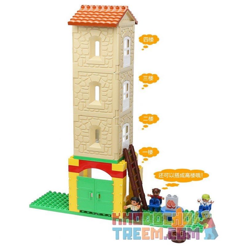 HYSTOYS HONGYUANSHENG AOLEDUOTOYS HG-1424 1424 HG1424 Xếp hình kiểu    Family House Ngôi Nhà Nông Trại 42 khối HYSTOYS HONGYUANSHENG AOLEDUOTOYS HG-1424 1424 HG1424 Xếp hình kiểu    Family House Ngôi Nhà Nông Trại 42 khối