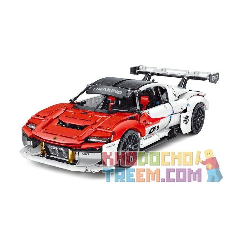 SMALL ANGLE JD009 non Lego SỨ MỆNH R CỦA PORSCHE tỷ lệ 1:10 bộ đồ chơi xếp lắp ráp ghép mô hình Technic PORSCHE MISSION Kỹ Thuật Công Nghệ Cao Mô Hình Phương Tiện 2459 khối