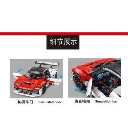SMALL ANGLE JD009 non  SỨ MỆNH R CỦA PORSCHE tỷ lệ 1:10 bộ đồ chơi xếp lắp ráp ghép mô hình  PORSCHE MISSION Kỹ Thuật Công Nghệ Cao Mô Hình Phương Tiện 2459 khối