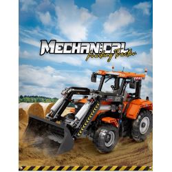 REOBRIX 22024 non  MÁY KÉO ĐANG TẢI bộ đồ chơi xếp lắp ráp ghép mô hình  LOADING TRACTOR Kỹ Thuật Công Nghệ Cao Mô Hình Phương Tiện 1496 khối