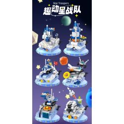 FORANGE FC8602 8602 non  ĐỘI VŨ TRỤ QUDONG 6 MÔ HÌNH TÀU CÓ NGƯỜI LÁI PHƯƠNG TIỆN THÁM HIỂM MẶT TRĂNG TÊN LỬA THẦN CHÂU THĂM DÒ SAO HỎA bộ đồ chơi xếp lắp ráp ghép mô hình 1475 khối