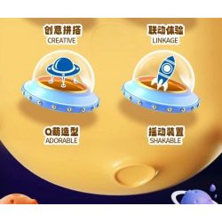 FORANGE FC8602 8602 non  ĐỘI VŨ TRỤ QUDONG 6 MÔ HÌNH TÀU CÓ NGƯỜI LÁI PHƯƠNG TIỆN THÁM HIỂM MẶT TRĂNG TÊN LỬA THẦN CHÂU THĂM DÒ SAO HỎA bộ đồ chơi xếp lắp ráp ghép mô hình 1475 khối