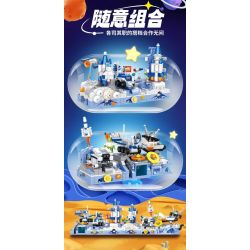 FORANGE FC8602 8602 non  ĐỘI VŨ TRỤ QUDONG 6 MÔ HÌNH TÀU CÓ NGƯỜI LÁI PHƯƠNG TIỆN THÁM HIỂM MẶT TRĂNG TÊN LỬA THẦN CHÂU THĂM DÒ SAO HỎA bộ đồ chơi xếp lắp ráp ghép mô hình 1475 khối