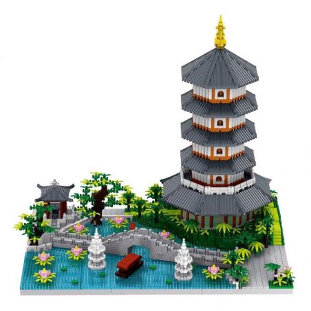 ZHEGAO LZ8270 8270 non  TÒA NHÀ LỊCH SỬ HỒ TÂY HÀNG CHÂU bộ đồ chơi xếp lắp ráp ghép mô hình Creator Sáng Tạo 3976 khối