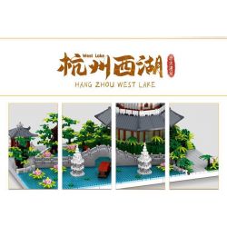 ZHEGAO LZ8270 8270 non  TÒA NHÀ LỊCH SỬ HỒ TÂY HÀNG CHÂU bộ đồ chơi xếp lắp ráp ghép mô hình Creator Sáng Tạo 3976 khối