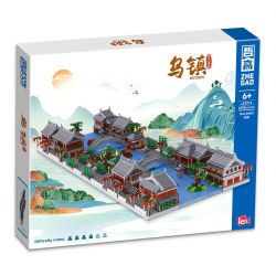 ZHEGAO LZ8273 8273 non  TÒA NHÀ LỊCH SỬ Ô TRẤN bộ đồ chơi xếp lắp ráp ghép mô hình Creator Sáng Tạo 6518 khối