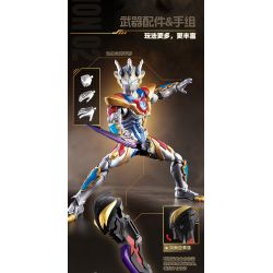 BLOKS 73702 non  PHIÊN BẢN HUYỀN THOẠI ULTRAMAN ZETA DELTA CLAW bộ đồ chơi xếp lắp ráp ghép mô hình Movie & Game Phim Và Trò Chơi