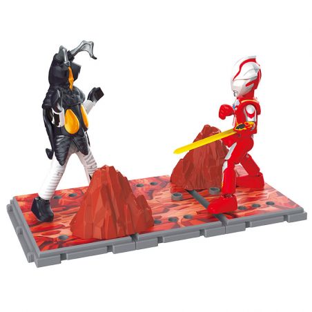 BLOKS 71252 non  PHIÊN BẢN THÁCH ĐẤU SIÊU CỔ ĐIỂN ULTRAMAN MEBIUS VS CHITON bộ đồ chơi xếp lắp ráp ghép mô hình Movie & Game Phim Và Trò Chơi