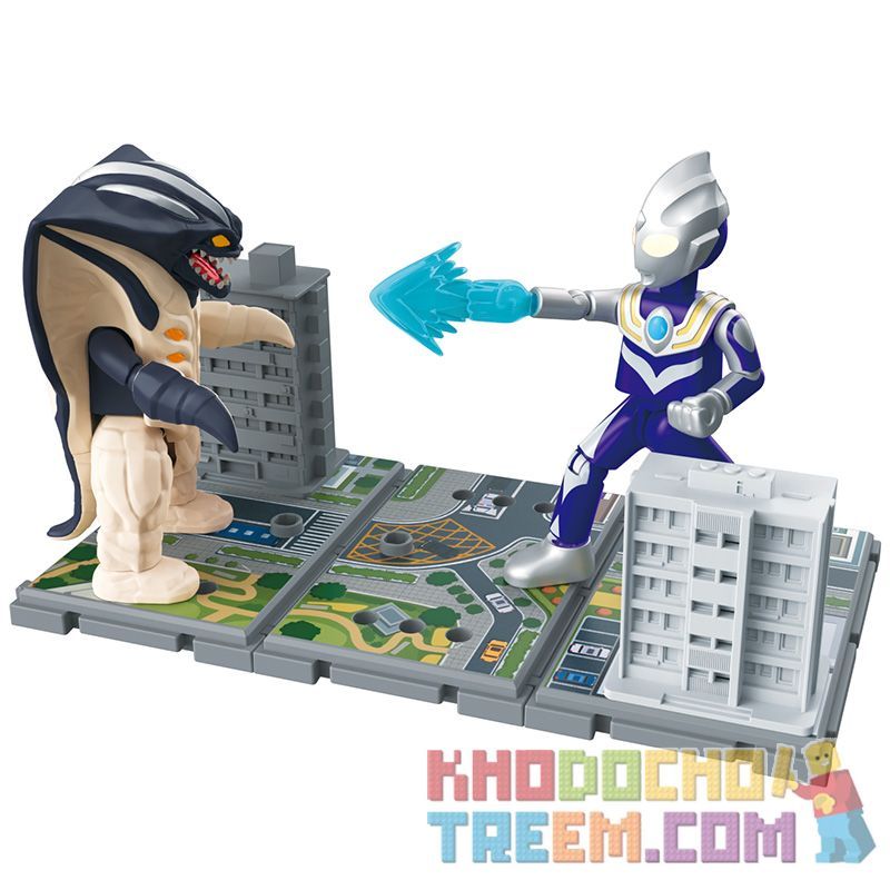 BLOKS 71246 non Lego PHIÊN BẢN ULTRA CLASSIC SHOWDOWN ULTRAMAN TIGA AERIAL TYPE VS GAZOT bộ đồ chơi xếp lắp ráp ghép mô hình Movie & Game Phim Và Trò Chơi