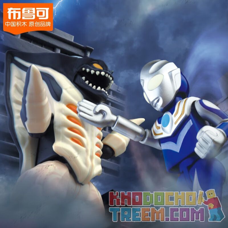 BLOKS 71246 non  PHIÊN BẢN ULTRA CLASSIC SHOWDOWN ULTRAMAN TIGA AERIAL TYPE VS GAZOT bộ đồ chơi xếp lắp ráp ghép mô hình Movie & Game Phim Và Trò Chơi