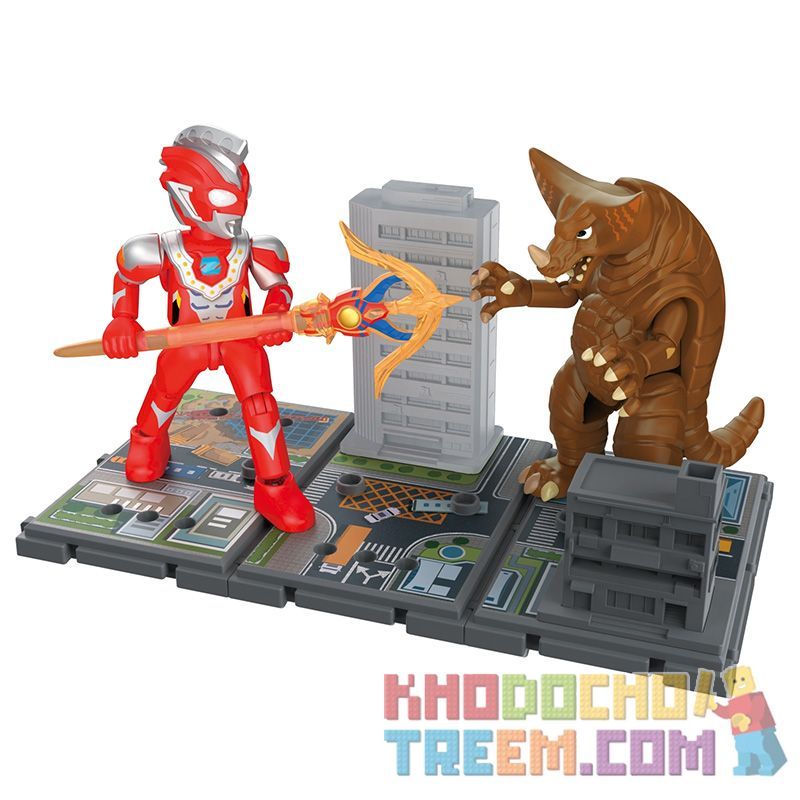 BLOKS 71245 non Lego PHIÊN BẢN THÁCH ĐẤU SIÊU CỔ ĐIỂN ULTRAMAN ZETA BETA IMPACT VS GOMORA bộ đồ chơi xếp lắp ráp ghép mô hình Movie & Game Phim Và Trò Chơi