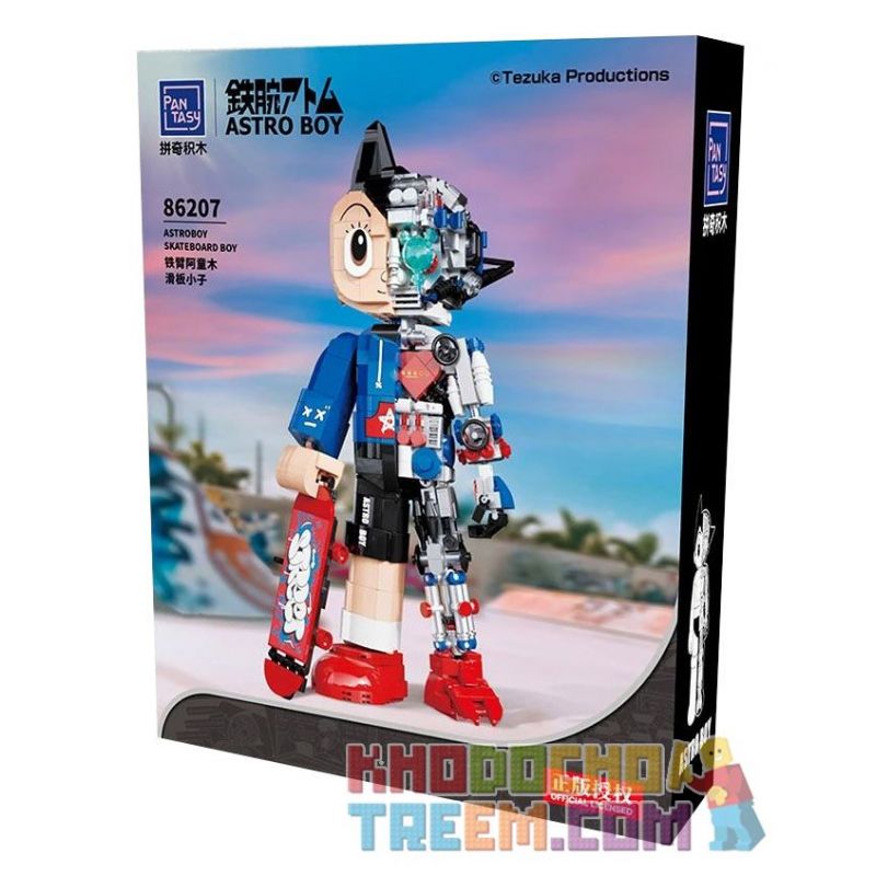 PANTASY 86207 non Lego CẬU BÉ TRƯỢT VÁN ASTRO bộ đồ chơi xếp lắp ráp ghép mô hình Movie & Game ASTROBOY SKATEBOARD Phim Và Trò Chơi 1300 khối