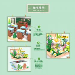 ZHEGAO 663016 non  VƯỜN THÔNG MINH bộ đồ chơi xếp lắp ráp ghép mô hình Creator GARDEN OF WISDOM Sáng Tạo 1218 khối