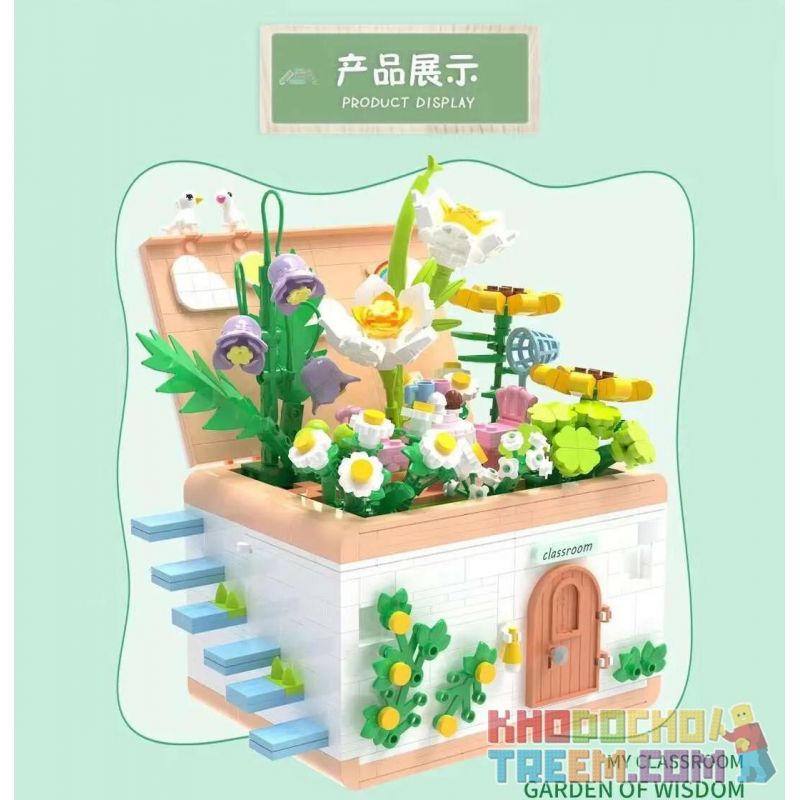 ZHEGAO 663016 non  VƯỜN THÔNG MINH bộ đồ chơi xếp lắp ráp ghép mô hình Creator GARDEN OF WISDOM Sáng Tạo 1218 khối