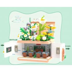 ZHEGAO 663016 non  VƯỜN THÔNG MINH bộ đồ chơi xếp lắp ráp ghép mô hình Creator GARDEN OF WISDOM Sáng Tạo 1218 khối