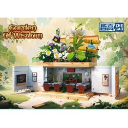 ZHEGAO 663016 non  VƯỜN THÔNG MINH bộ đồ chơi xếp lắp ráp ghép mô hình Creator GARDEN OF WISDOM Sáng Tạo 1218 khối