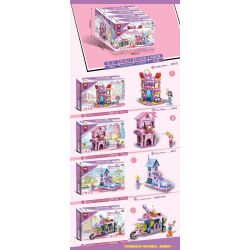 LEDUO 7003 non  CITY GARDEN 4 LOẠI bộ đồ chơi xếp lắp ráp ghép mô hình Girl Con Gái 678 khối