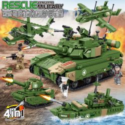 MINGDI LEIBAO K212 non  ĐỘI CỨU HỘ QUÂN SỰ PIONEER 4 MẪU bộ đồ chơi xếp lắp ráp ghép mô hình Military Army RESCUE VANGUARD MILITARY Quân Sự Bộ Đội 833 khối