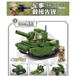 MINGDI LEIBAO K212 non  ĐỘI CỨU HỘ QUÂN SỰ PIONEER 4 MẪU bộ đồ chơi xếp lắp ráp ghép mô hình Military Army RESCUE VANGUARD MILITARY Quân Sự Bộ Đội 833 khối