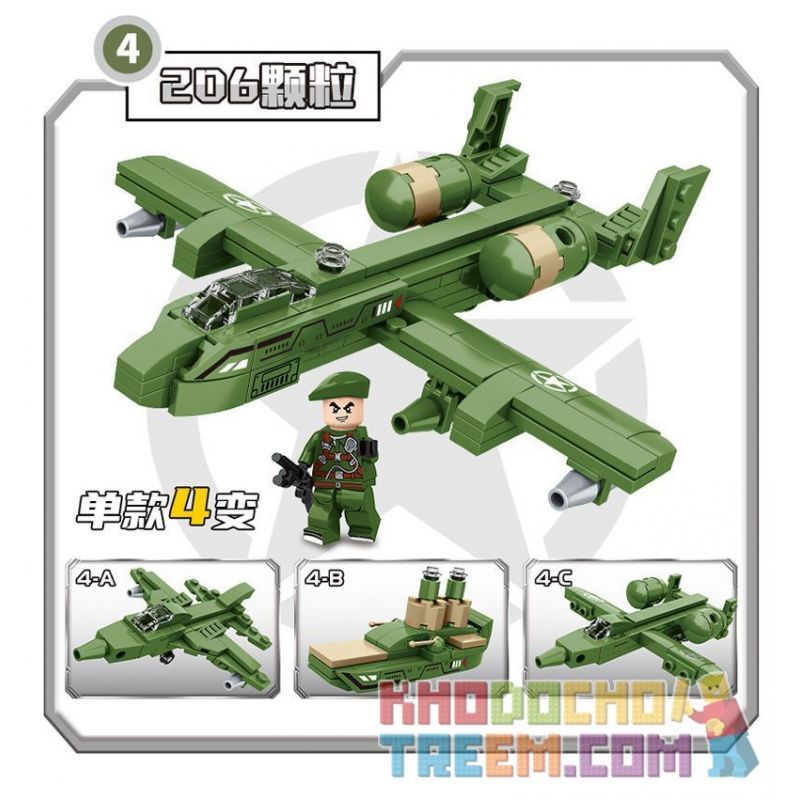 MINGDI LEIBAO K212 non  ĐỘI CỨU HỘ QUÂN SỰ PIONEER 4 MẪU bộ đồ chơi xếp lắp ráp ghép mô hình Military Army RESCUE VANGUARD MILITARY Quân Sự Bộ Đội 833 khối