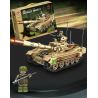 QIAO LE TONG 5603 non  CHIẾN TRANH THẾ GIỚI THỨ HAI XE TĂNG VT4 bộ đồ chơi xếp lắp ráp ghép mô hình Military Army WORLD WAR II TANK Quân Sự Bộ Đội 587 khối