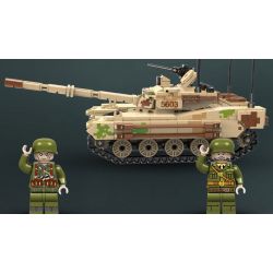 QIAO LE TONG 5603 non  CHIẾN TRANH THẾ GIỚI THỨ HAI XE TĂNG VT4 bộ đồ chơi xếp lắp ráp ghép mô hình Military Army WORLD WAR II TANK Quân Sự Bộ Đội 587 khối