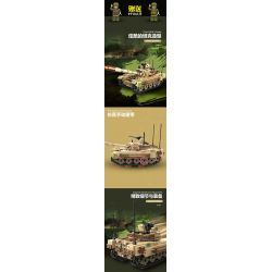 QIAO LE TONG 5603 non  CHIẾN TRANH THẾ GIỚI THỨ HAI XE TĂNG VT4 bộ đồ chơi xếp lắp ráp ghép mô hình Military Army WORLD WAR II TANK Quân Sự Bộ Đội 587 khối