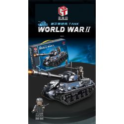 QIAO LE TONG 5601 non  CHIẾN TRANH THẾ GIỚI THỨ HAI XE TĂNG SHERMAN bộ đồ chơi xếp lắp ráp ghép mô hình Military Army WORLD WAR II TANK Quân Sự Bộ Đội 660 khối