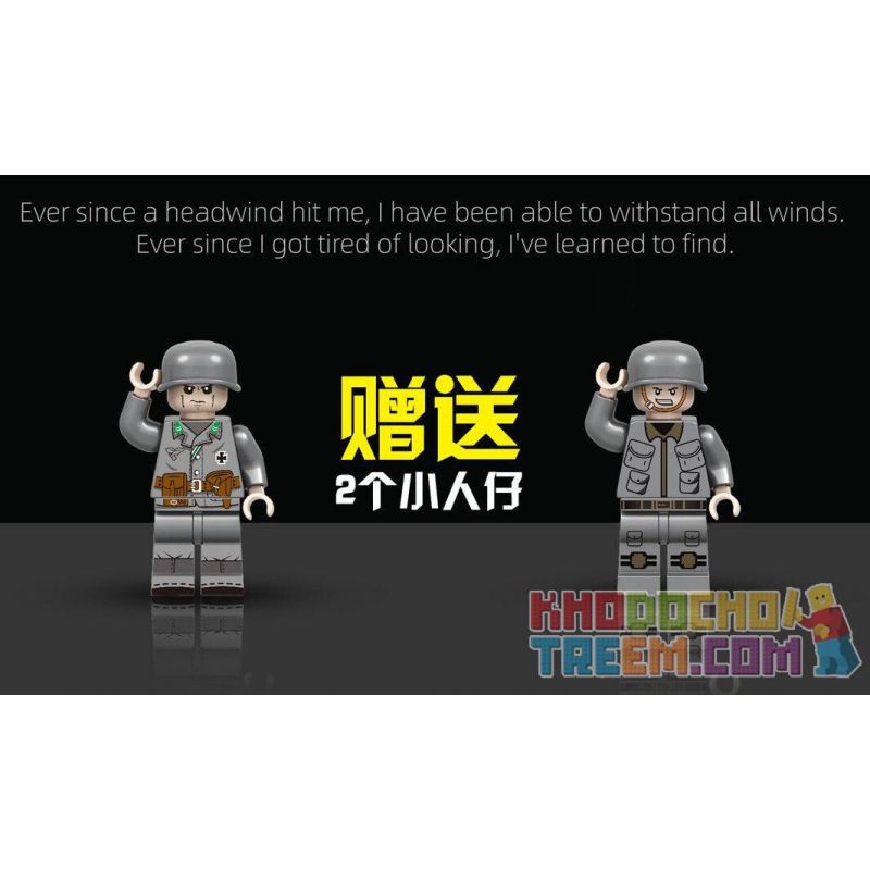 QIAO LE TONG 5601 non  CHIẾN TRANH THẾ GIỚI THỨ HAI XE TĂNG SHERMAN bộ đồ chơi xếp lắp ráp ghép mô hình Military Army WORLD WAR II TANK Quân Sự Bộ Đội 660 khối