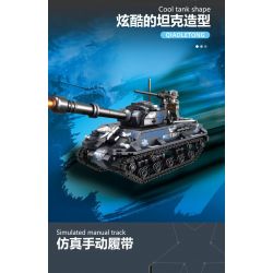 QIAO LE TONG 5601 non  CHIẾN TRANH THẾ GIỚI THỨ HAI XE TĂNG SHERMAN bộ đồ chơi xếp lắp ráp ghép mô hình Military Army WORLD WAR II TANK Quân Sự Bộ Đội 660 khối