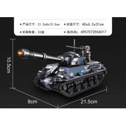 QIAO LE TONG 5601 non  CHIẾN TRANH THẾ GIỚI THỨ HAI XE TĂNG SHERMAN bộ đồ chơi xếp lắp ráp ghép mô hình Military Army WORLD WAR II TANK Quân Sự Bộ Đội 660 khối