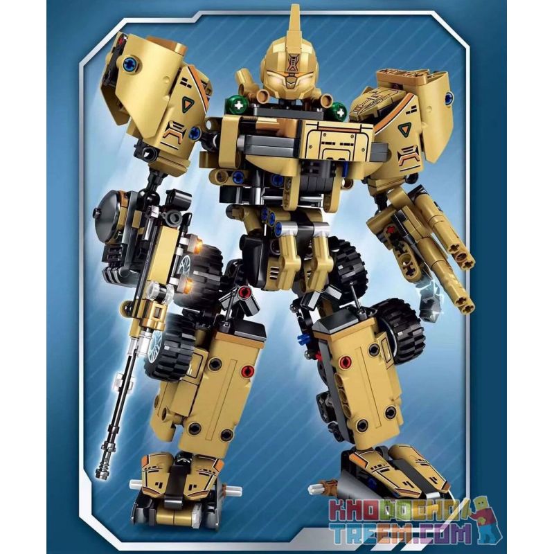 LE YI 81055 non  MÁY BIẾN HÌNH ĐIÊN CUỒNG CHIẾN BINH ĐÔNG PHONG GIÁP bộ đồ chơi xếp lắp ráp ghép mô hình Military Army Quân Sự Bộ Đội 652 khối