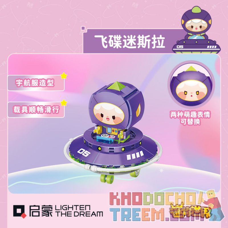 QMAN ENLIGHTEN KEEPPLEY 72038 non Lego THẾ GIỚI NHỎ HUYỀN THOẠI UFO ĐỘI VŨ TRỤ MI MENG bộ đồ chơi xếp lắp ráp ghép mô hình Movie & Game Phim Và Trò Chơi 108 khối