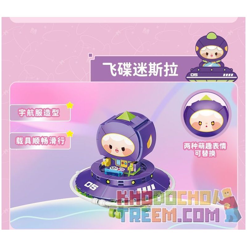 QMAN ENLIGHTEN KEEPPLEY 72037 non  THẾ GIỚI NHỎ ROCKET RABBIT MEIMEI MI MENG ĐỘI VŨ TRỤ bộ đồ chơi xếp lắp ráp ghép mô hình Movie & Game Phim Và Trò Chơi 148 khối