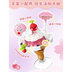 QMAN ENLIGHTEN KEEPPLEY 35019 non  MÓN TRÁNG MIỆNG THỦ CÔNG PINPINLE SWEETHEARTS 6 LOẠI ANH ĐÀO NGỌT NGÀO DÂU TÂY NHIỀU MÀU SẮC QUẢ BƠ DỄ THƯƠNG NHO BÙI CAM THƠM VÀ THẠCH DUDU bộ đồ chơi xếp lắp ráp ghép mô hình