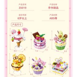 QMAN ENLIGHTEN KEEPPLEY 35019 non  MÓN TRÁNG MIỆNG THỦ CÔNG PINPINLE SWEETHEARTS 6 LOẠI ANH ĐÀO NGỌT NGÀO DÂU TÂY NHIỀU MÀU SẮC QUẢ BƠ DỄ THƯƠNG NHO BÙI CAM THƠM VÀ THẠCH DUDU bộ đồ chơi xếp lắp ráp ghép mô hình