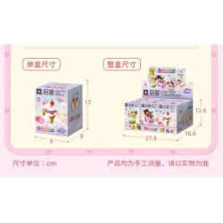 QMAN ENLIGHTEN KEEPPLEY 35019 non  MÓN TRÁNG MIỆNG THỦ CÔNG PINPINLE SWEETHEARTS 6 LOẠI ANH ĐÀO NGỌT NGÀO DÂU TÂY NHIỀU MÀU SẮC QUẢ BƠ DỄ THƯƠNG NHO BÙI CAM THƠM VÀ THẠCH DUDU bộ đồ chơi xếp lắp ráp ghép mô hình